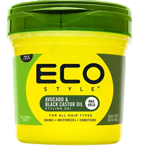 Eco Style Avocado & Black Castor Oil Styling Gel Max Hold