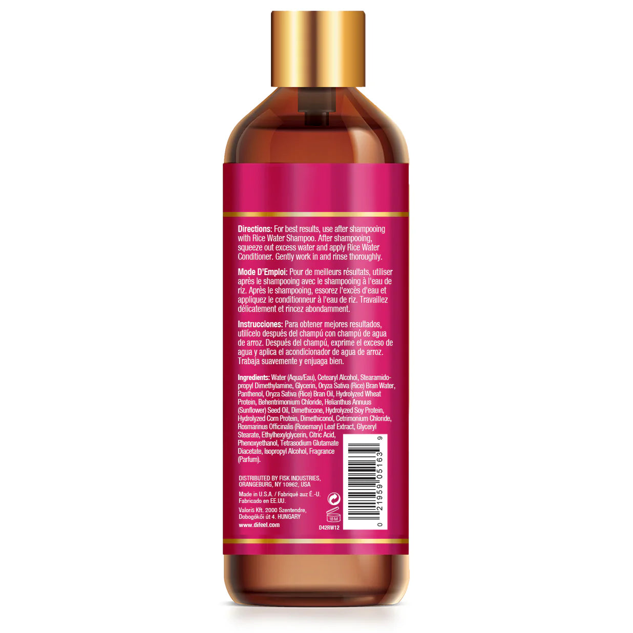 Difeel Rice Water Conditioner 12oz