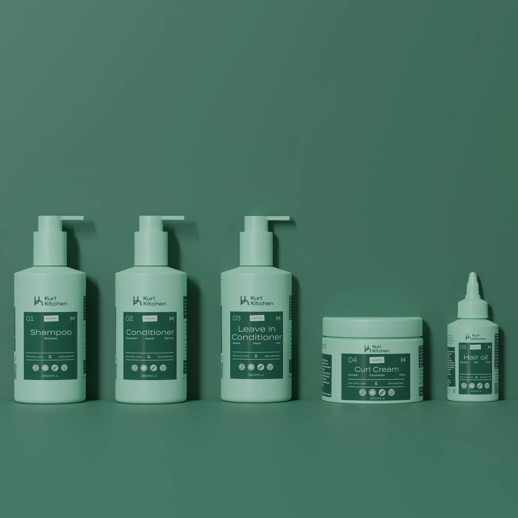 Kurl Kitchen Ultimate Natural Hair Care Bundle - 5pc