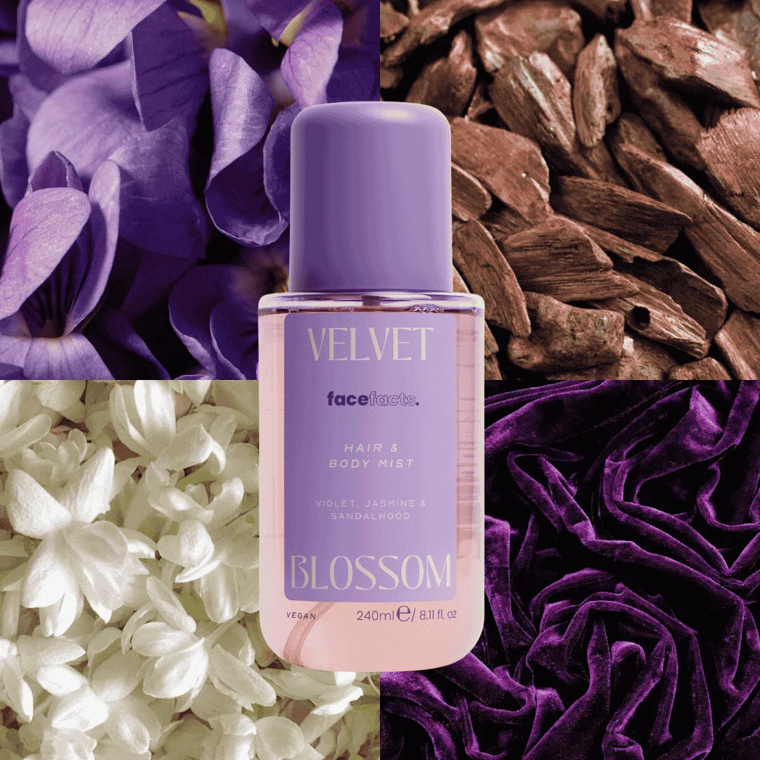 FaceFacts Velvet Blossom Hair & Body Mist 240ml