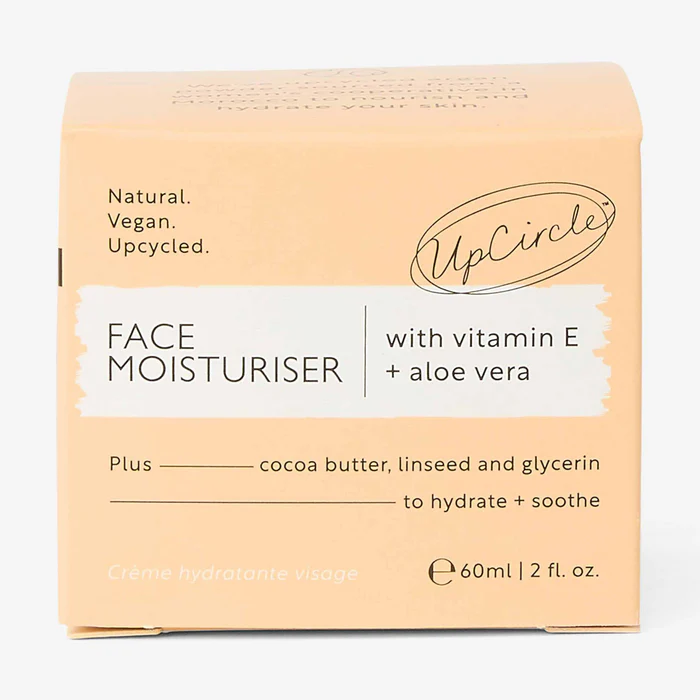 UpCircle Face Moisturiser with Vitamin E + Aloe Vera - Eco Day Cream 60ml