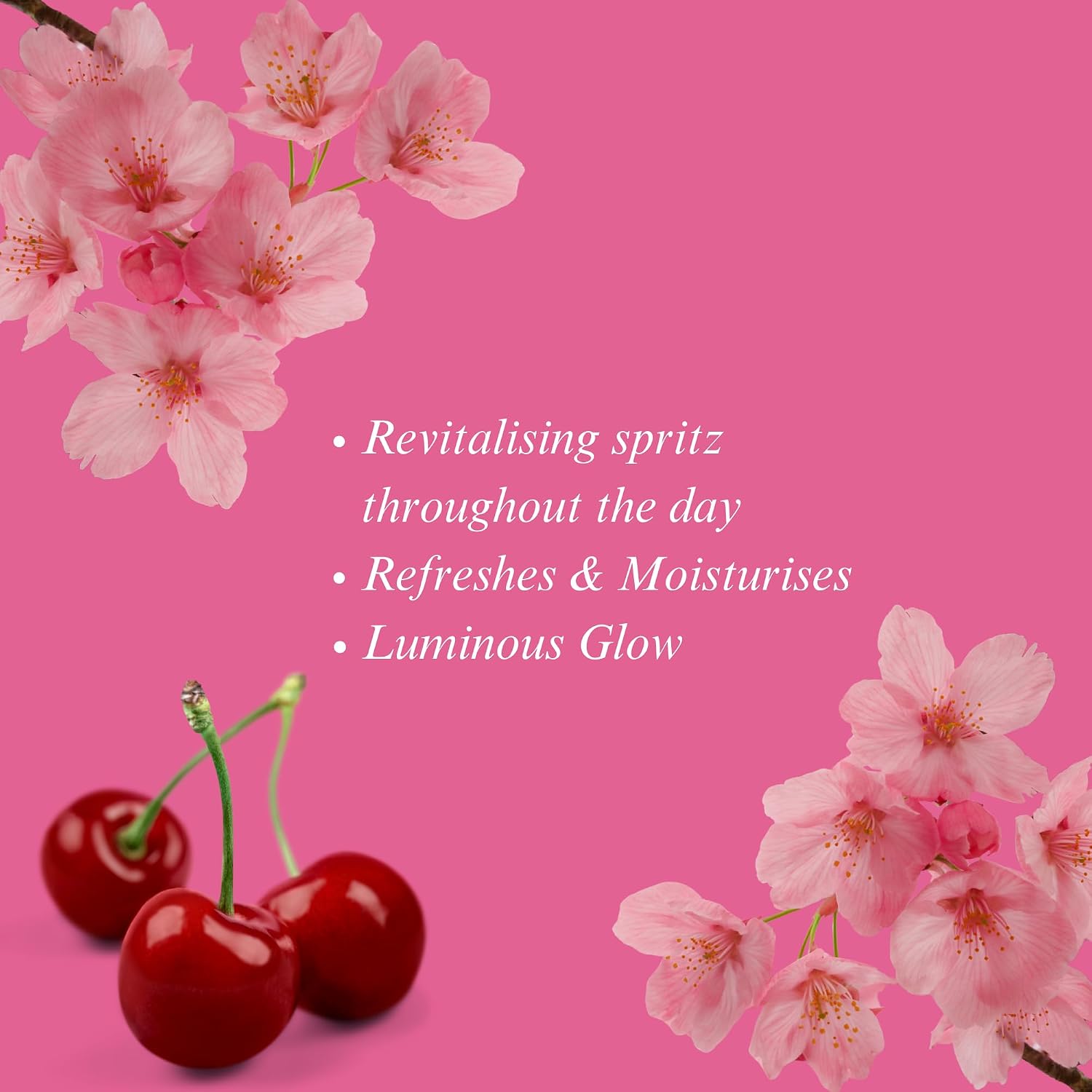 Facefacts Cherry Bliss Radiance Glow Mist 80ml