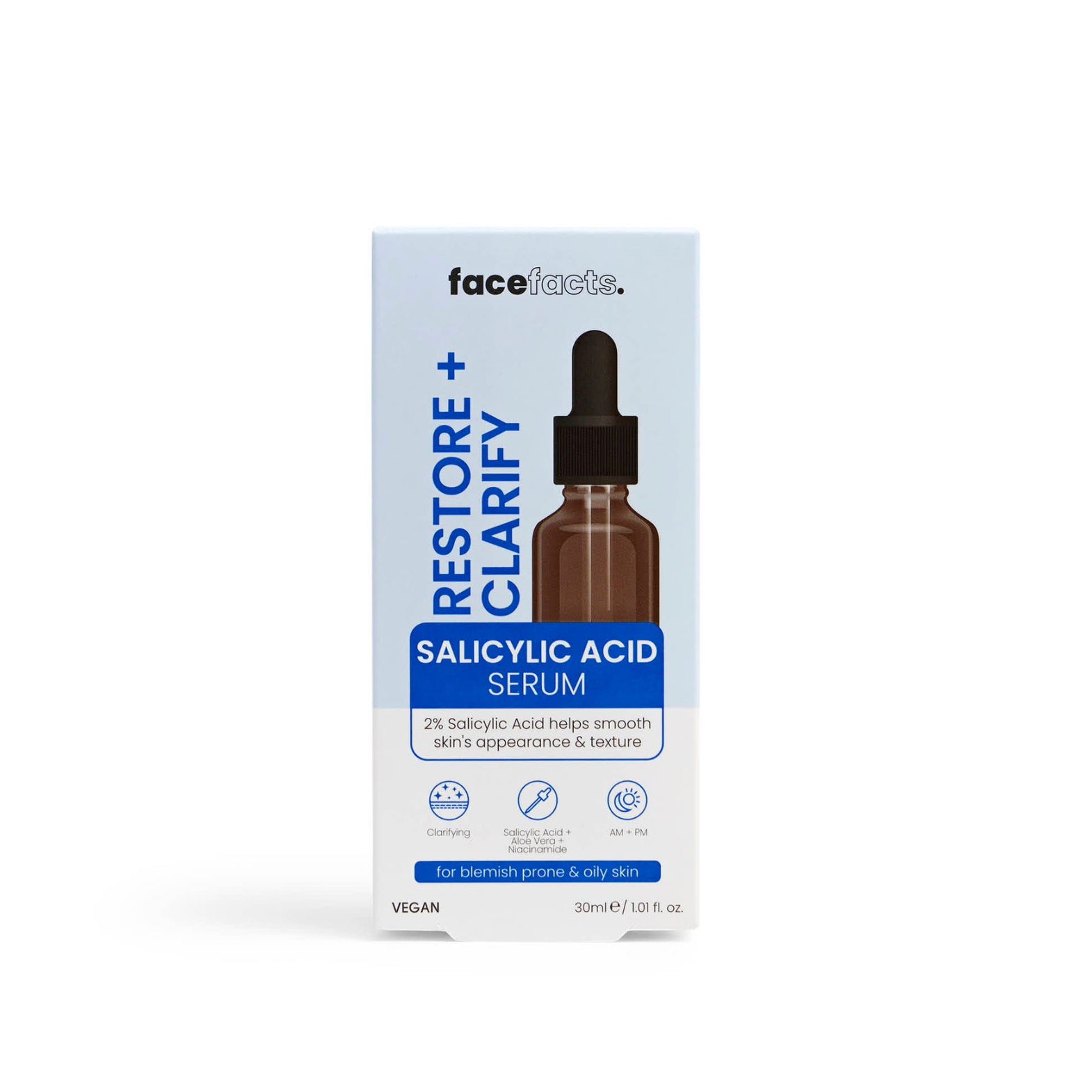 Facefacts Restore & Clarify Salicylic Acid Serum 30ml