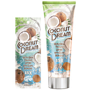 Fiesta Sun Coconut Dream 15X Ultra Dark Tanning Lotion available in 22ml sachet and 236ml tube at Kiyo Beauty
