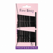 Fine Lines 6.5cm Black Bobby Pins 40pc