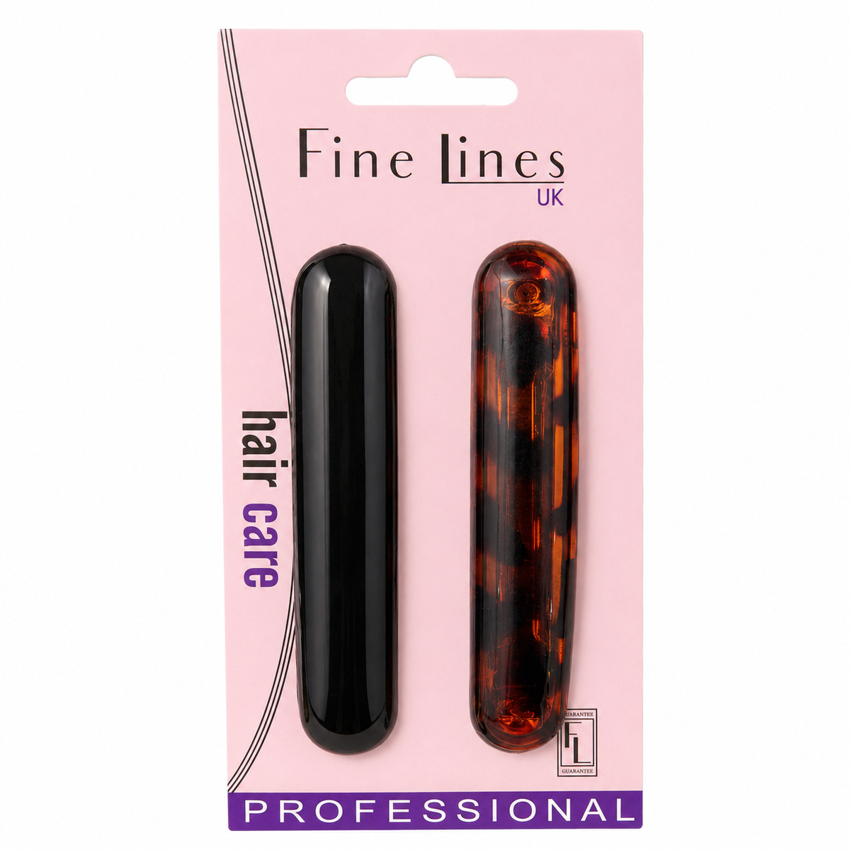 Fine Lines Hair Barrette 2pc