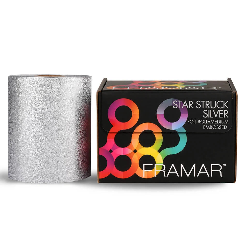 Framar Silver Foil Roll Medium Embossed 5" x 320'