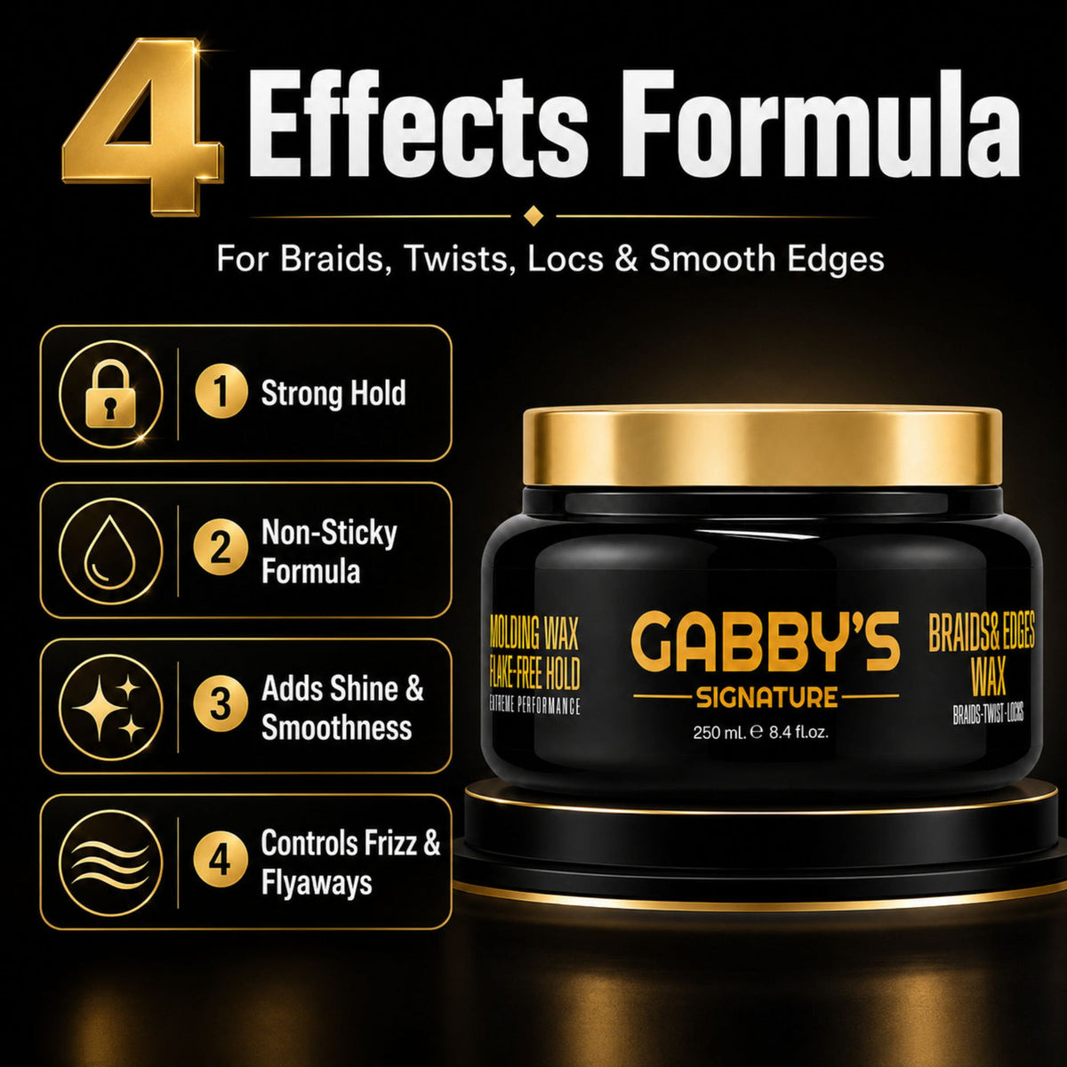 Gabby's Signature Braids & Edges Wax 250ml