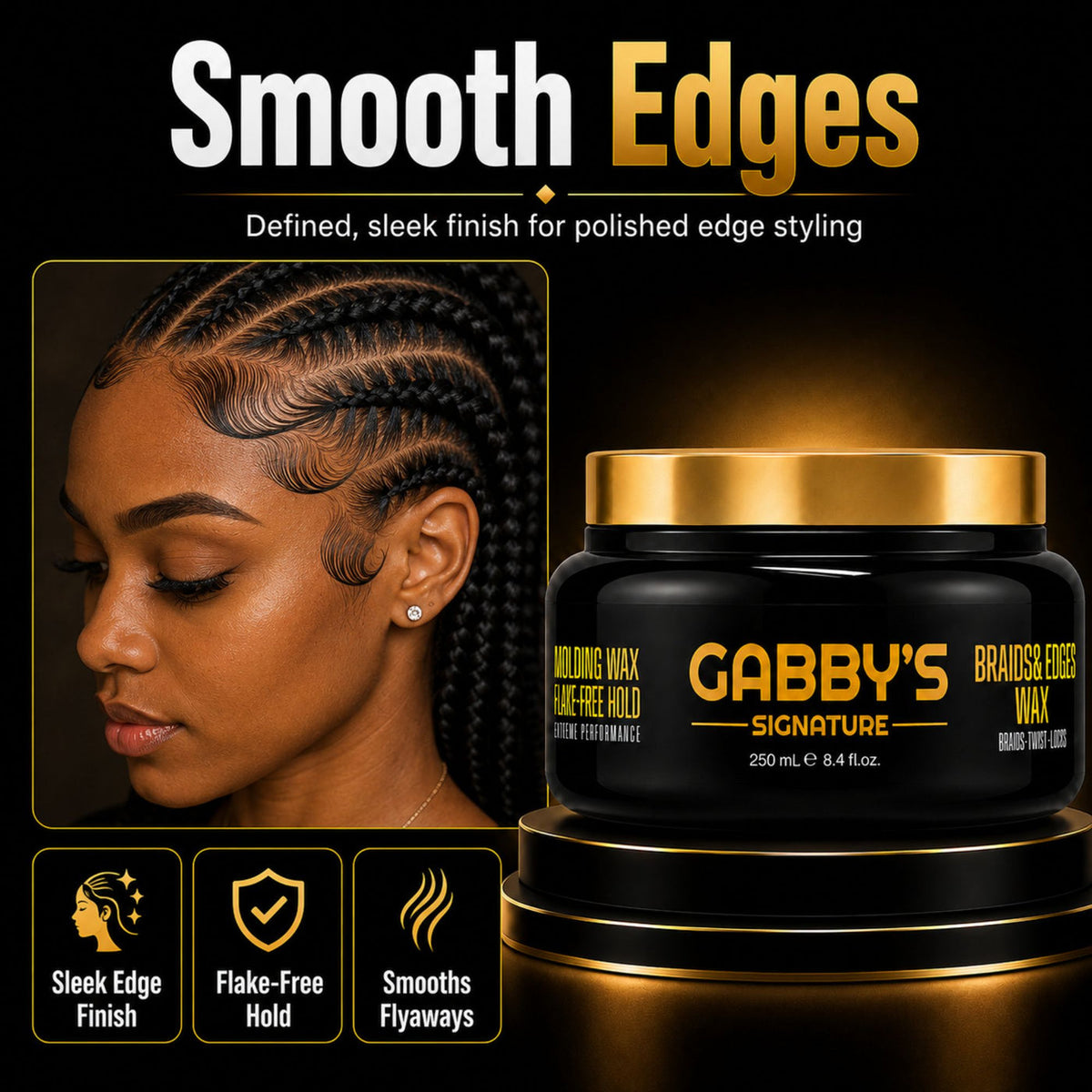 Gabby's Signature Braids & Edges Wax 250ml