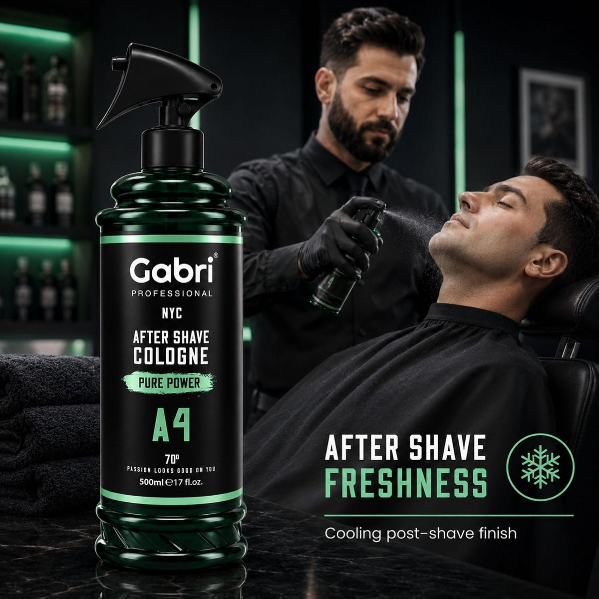Gabri Professional A4 After Shave Cologne Pure Power 500ml