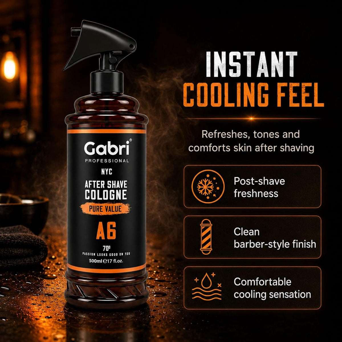 Gabri Professional A6 After Shave Cologne Pure Value 500ml
