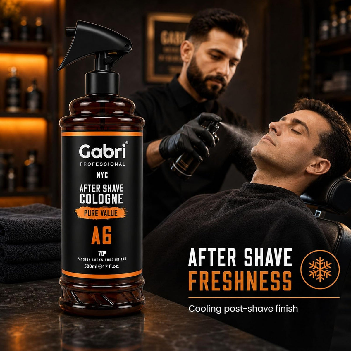 Gabri Professional A6 After Shave Cologne Pure Value 500ml