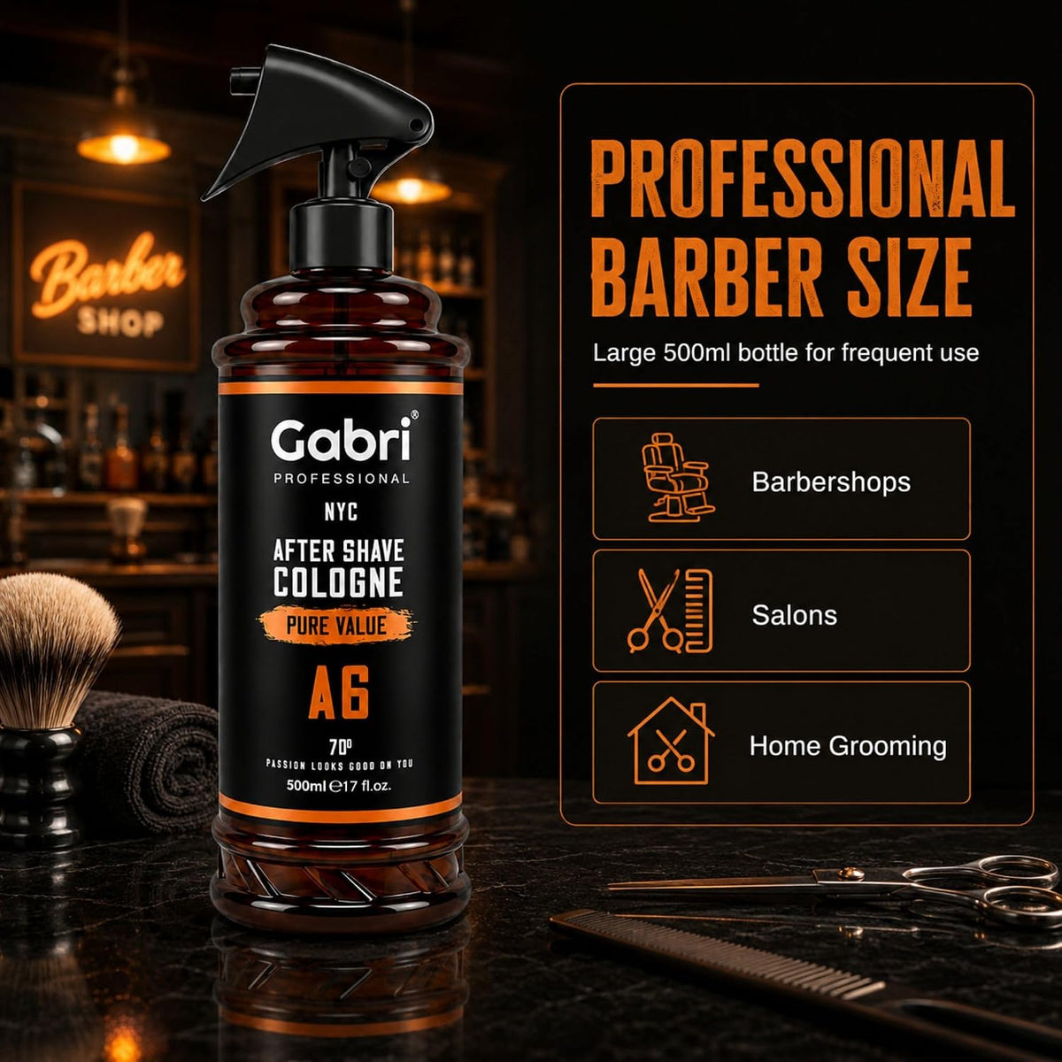 Gabri Professional A6 After Shave Cologne Pure Value 500ml