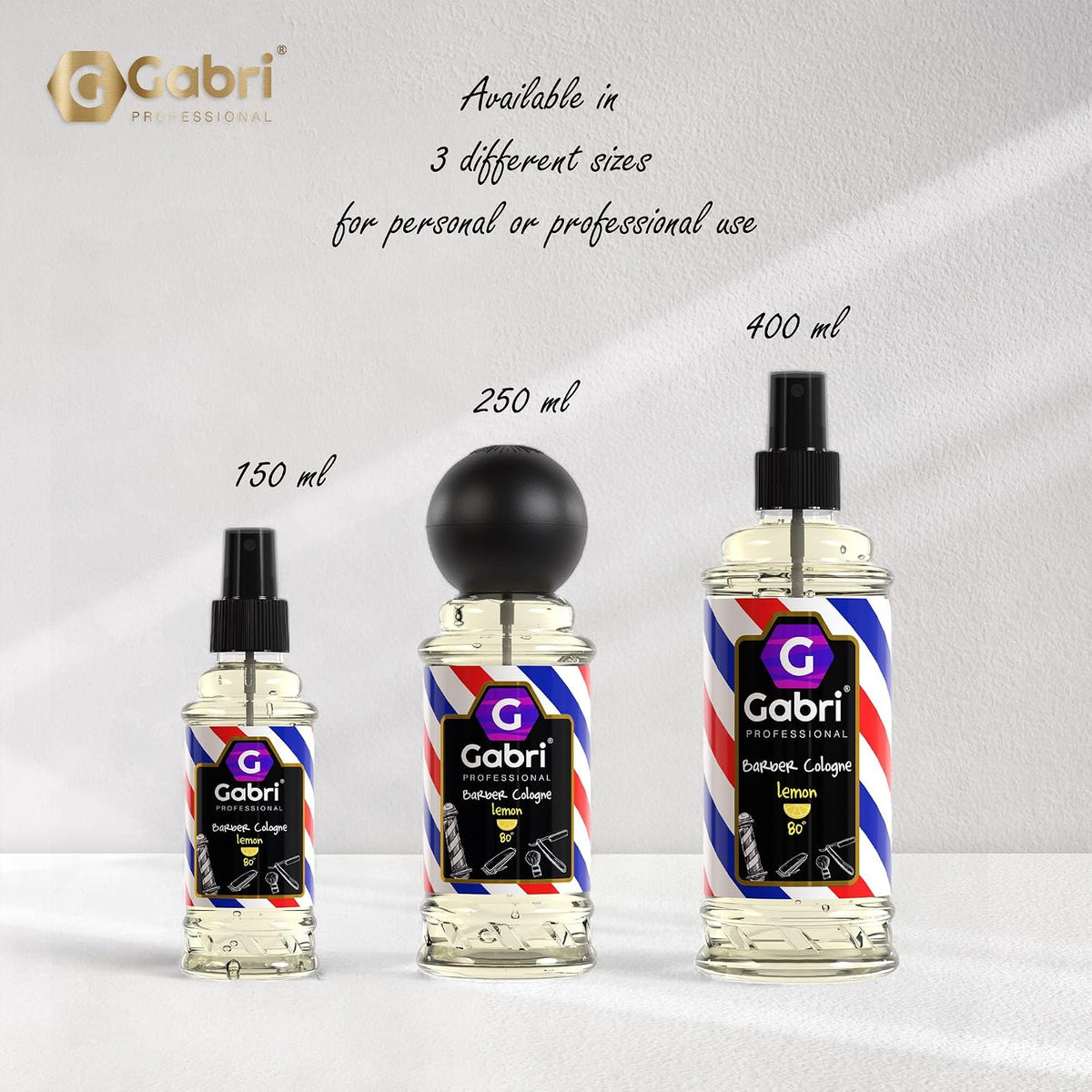 Gabri Professional After Shave Cologne Lemon