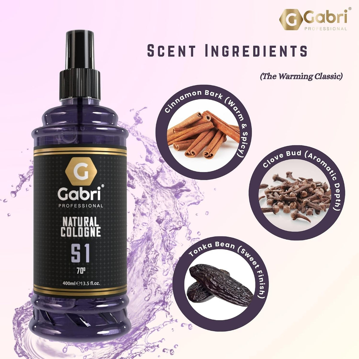 Gabri Professional S1 Citrus Fresh After Shave Cologne 400ml