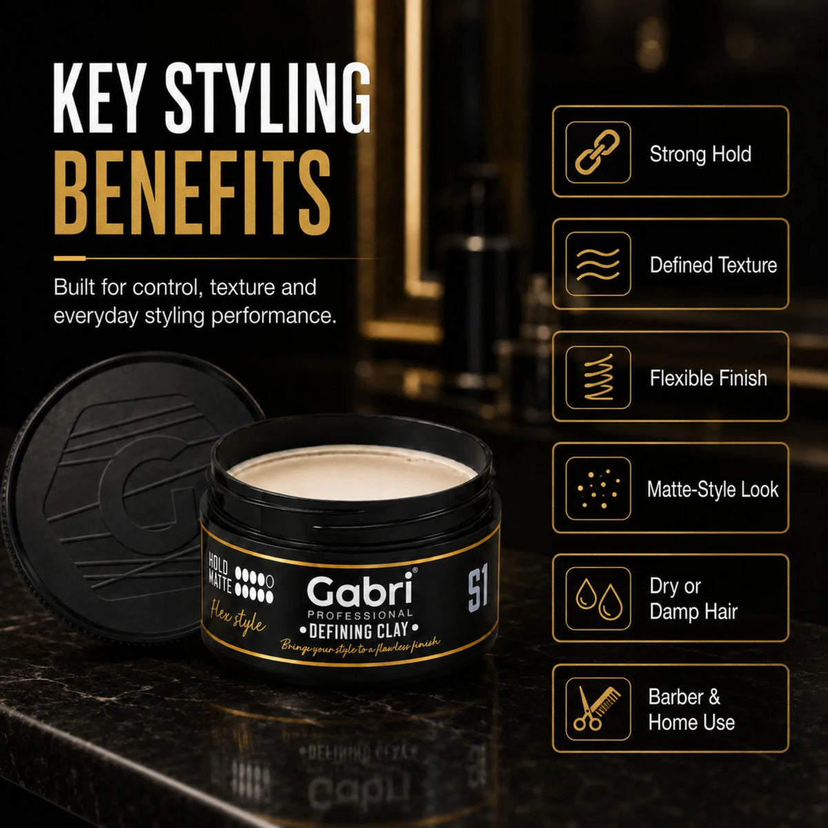 Gabri Professional S1 Defining Clay Flex Style 100ml