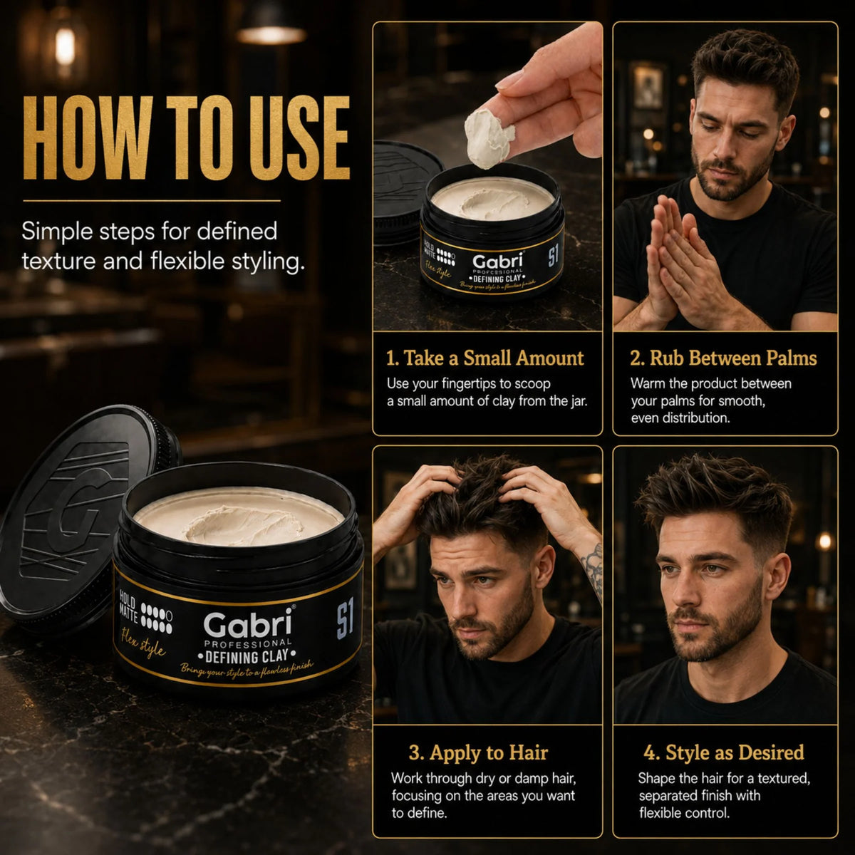 Gabri Professional S1 Defining Clay Flex Style 100ml