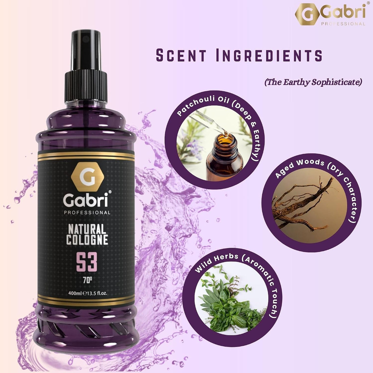 Gabri Professional S3 Sweet Amber After Shave Cologne 400ml