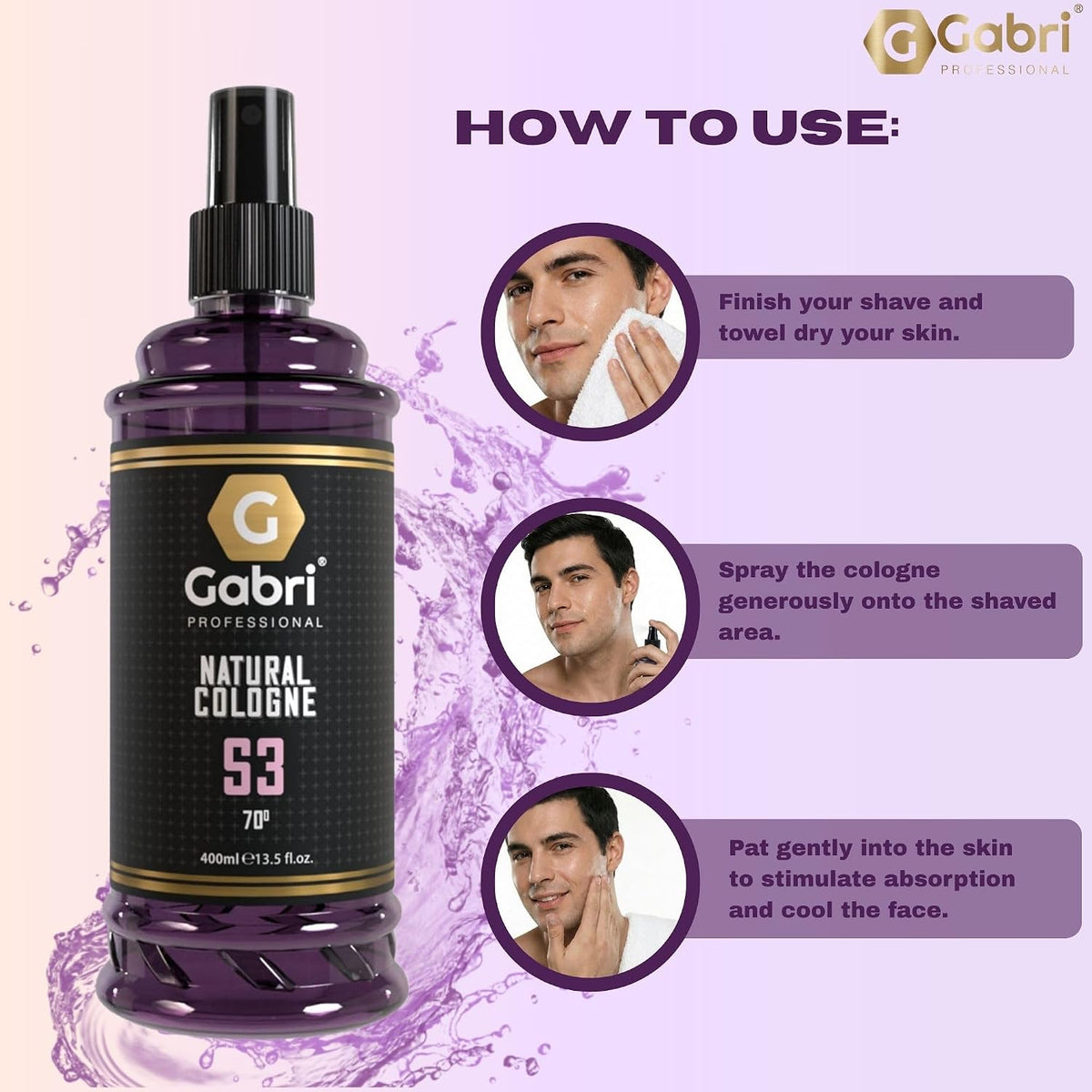 Gabri Professional S3 Sweet Amber After Shave Cologne 400ml