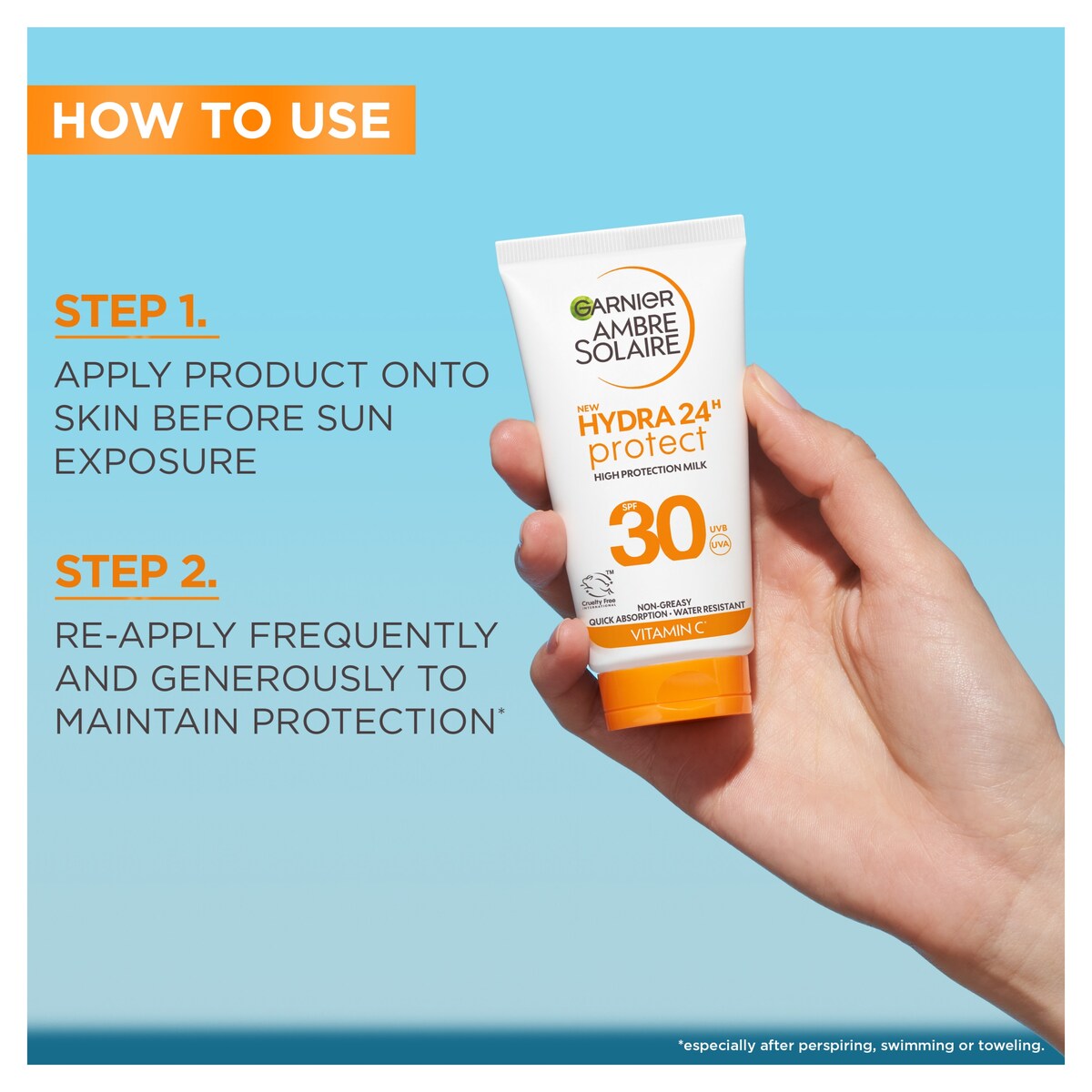 Garnier Ambre Solaire Hydra 24H Protect SPF30 Milk 50ml