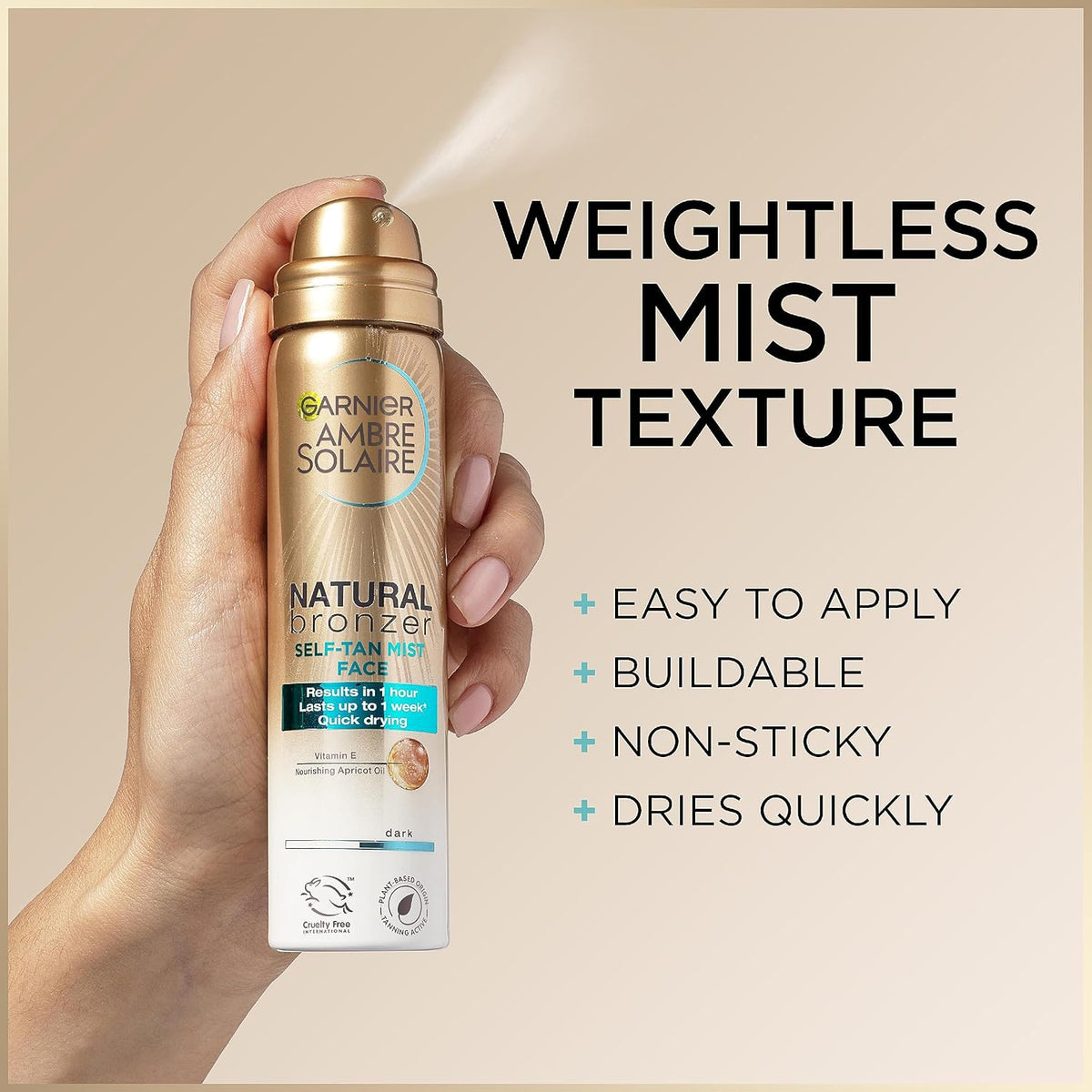 Garnier Ambre Solaire Natural Bronzer Dark Self-Tan Mist