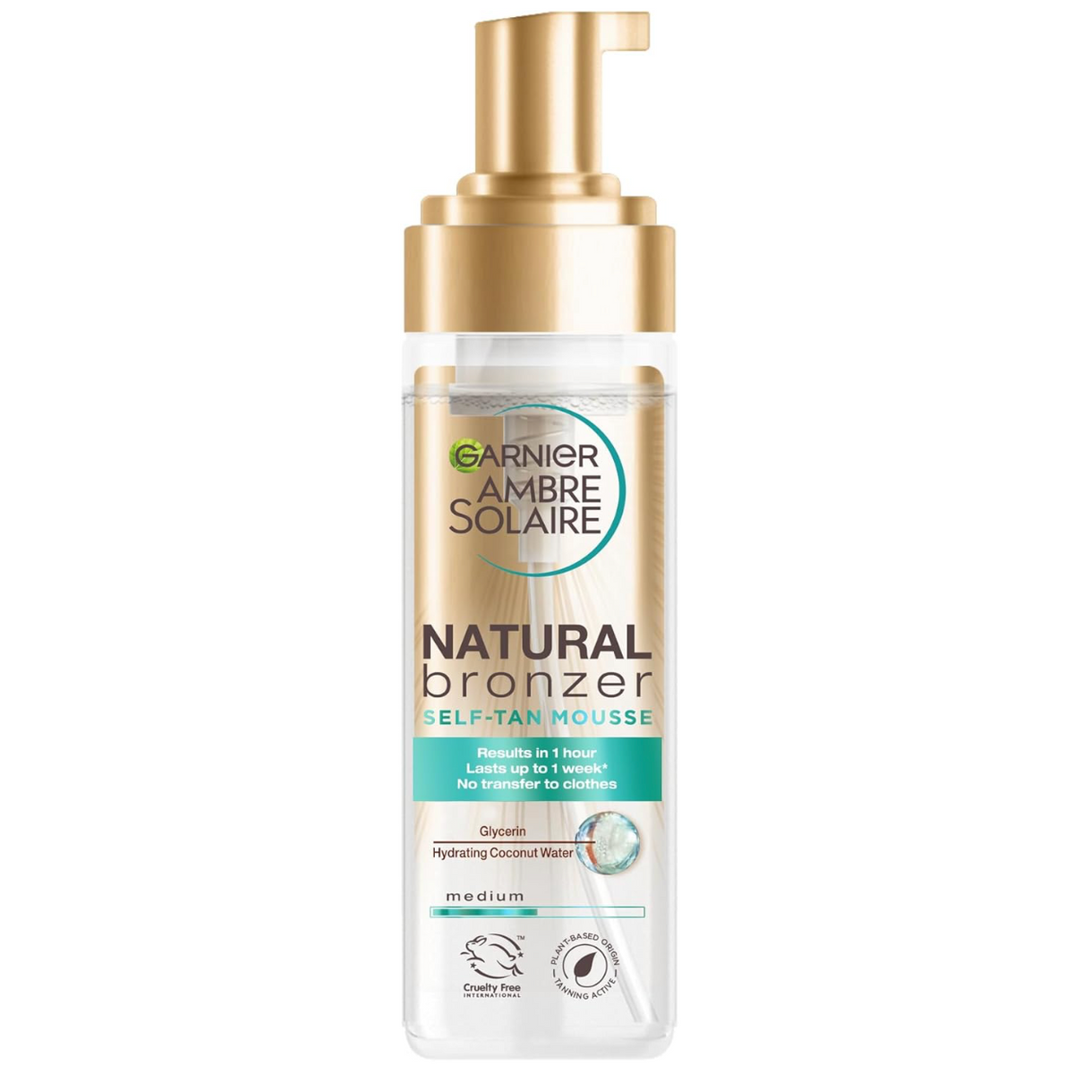 Garnier Ambre Solaire Natural Bronzer Medium Self-Tan Mousse 200ml
