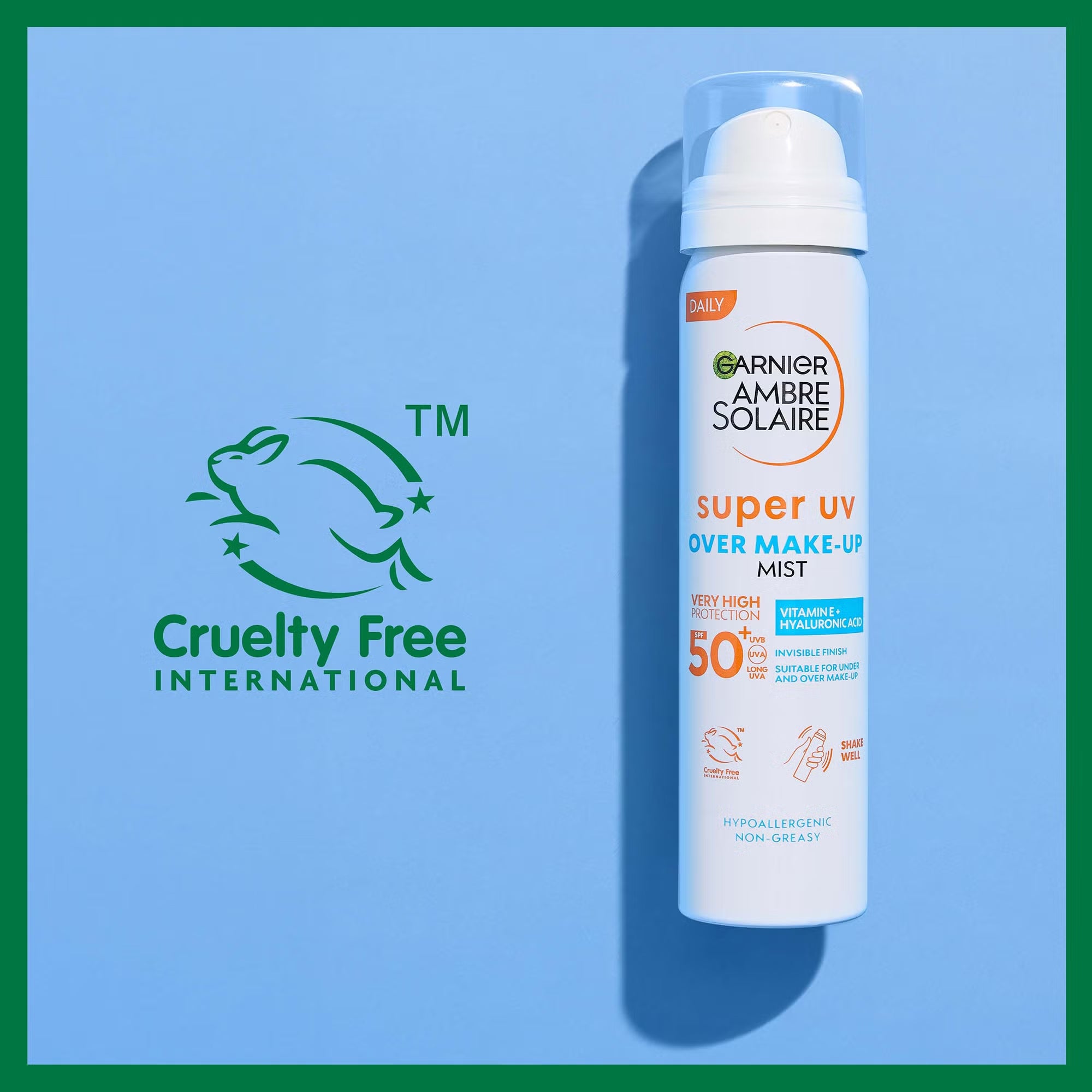 Garnier Ambre Solaire Super UV Over-Makeup Face Mist SPF50+ 75ml