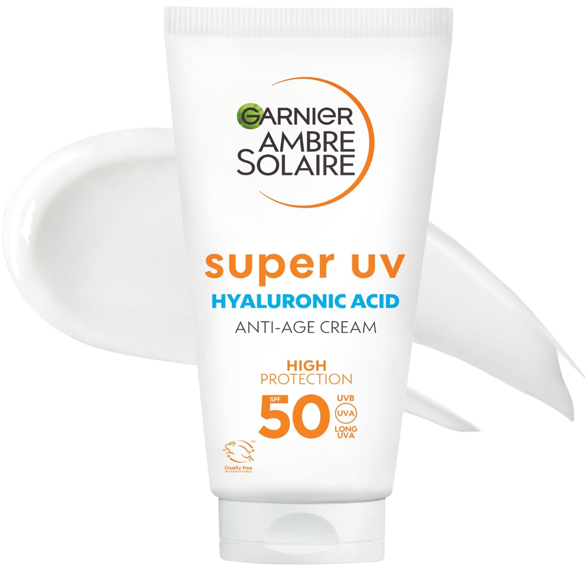 Garnier Ambre Solaire Super UV SPF50+ Hyaluronic Acid Anti-Age Cream 50ml