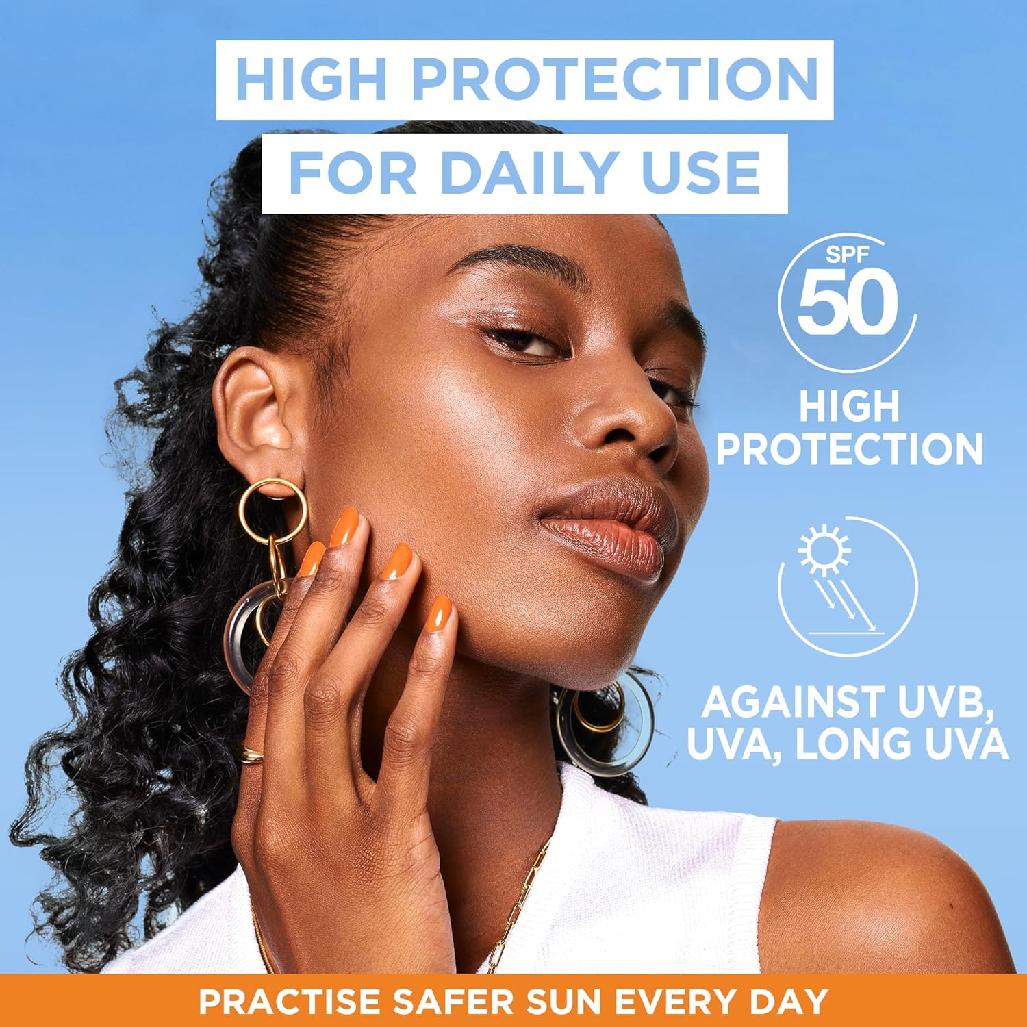 Garnier Ambre Solaire Super UV SPF50+ Hyaluronic Acid Anti-Age Cream 50ml
