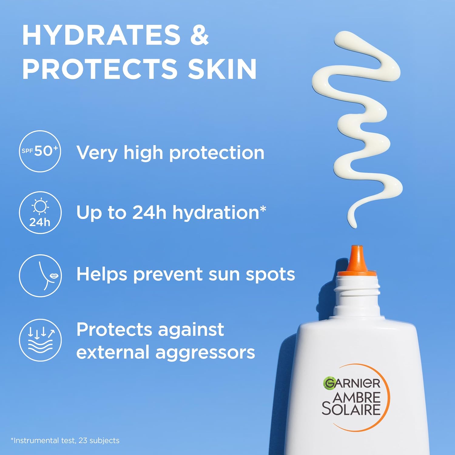 Garnier Ambre Solaire Super UV SPF50+ Hyaluronic Acid Hydrating Fluid 40ml