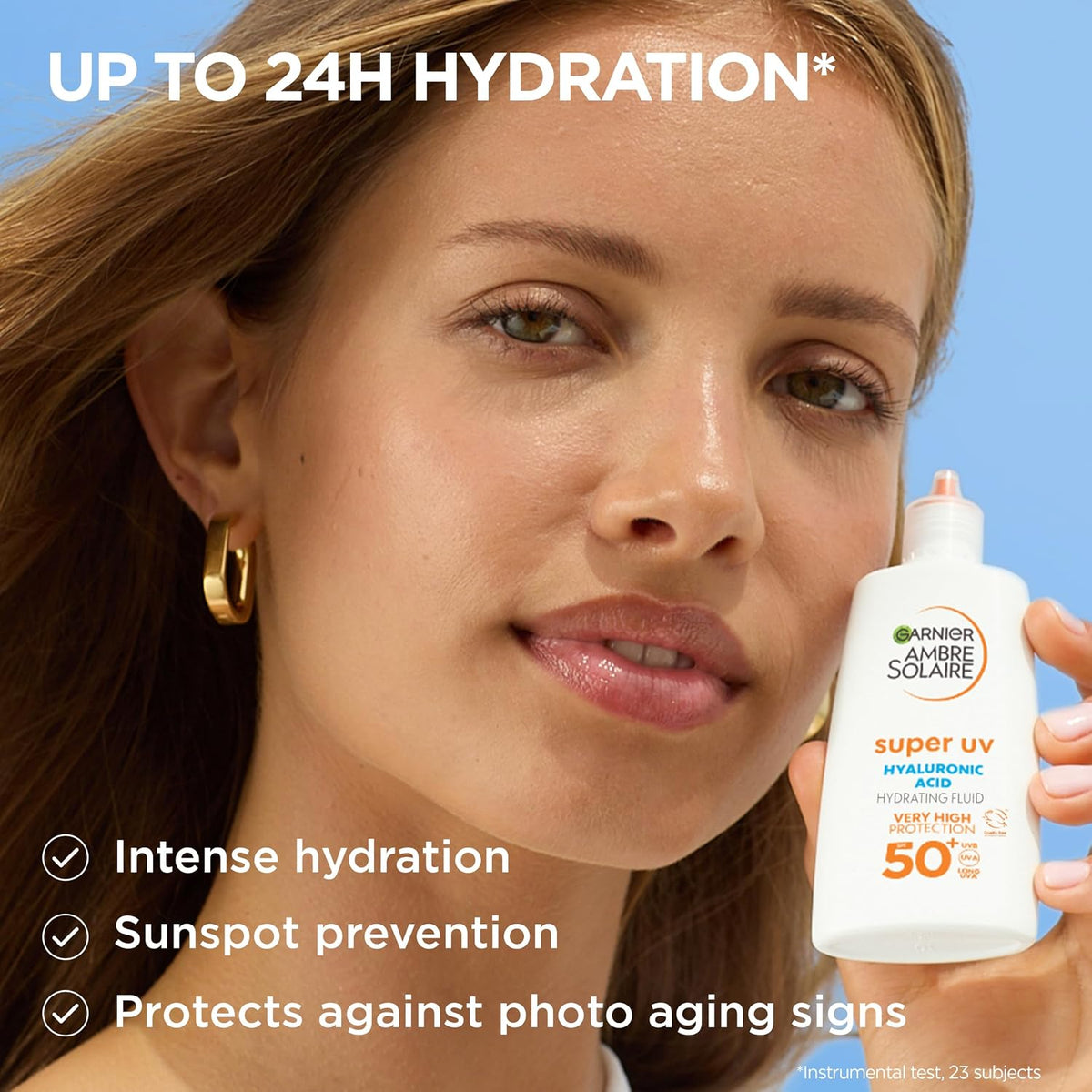 Garnier Ambre Solaire Super UV SPF50+ Hyaluronic Acid Hydrating Fluid 40ml