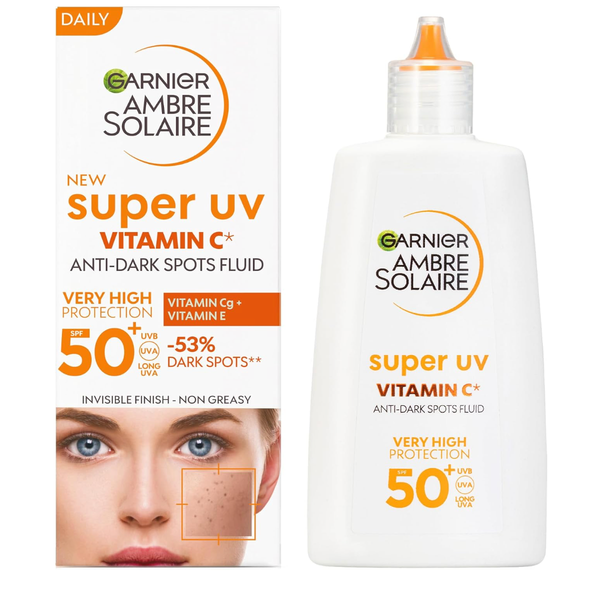 Garnier Ambre Solaire Super UV SPF50+ Vitamin C Anti-Dark Spots Fluid 40ml