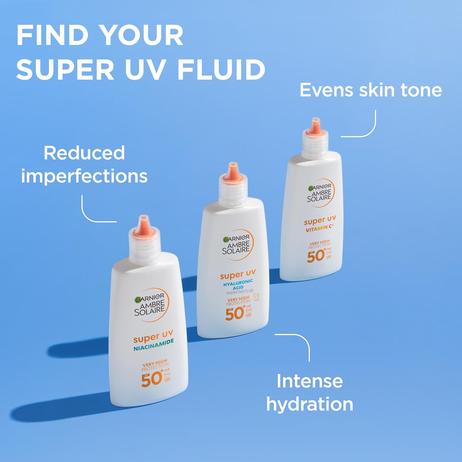 Garnier Ambre Solaire Super UV SPF50+ Vitamin C Anti-Dark Spots Fluid 40ml