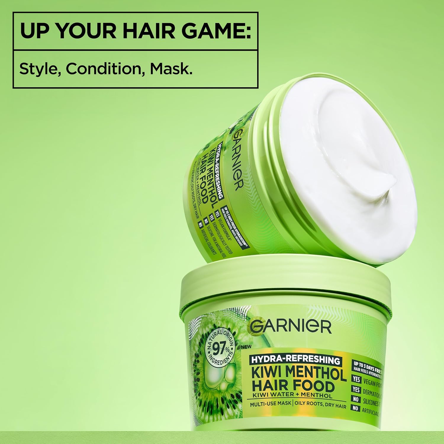 Garnier Kiwi And Menthol Hair Food 3-in-1 Mask 400ml