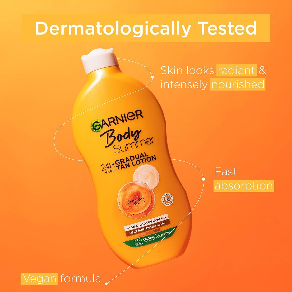 Garnier Summer Body Gradual Tan Lotion Deep 400ml