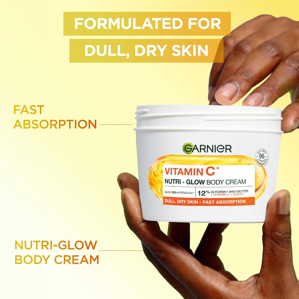 Garnier Vitamin C Nutri-Glow Body Cream 380ml