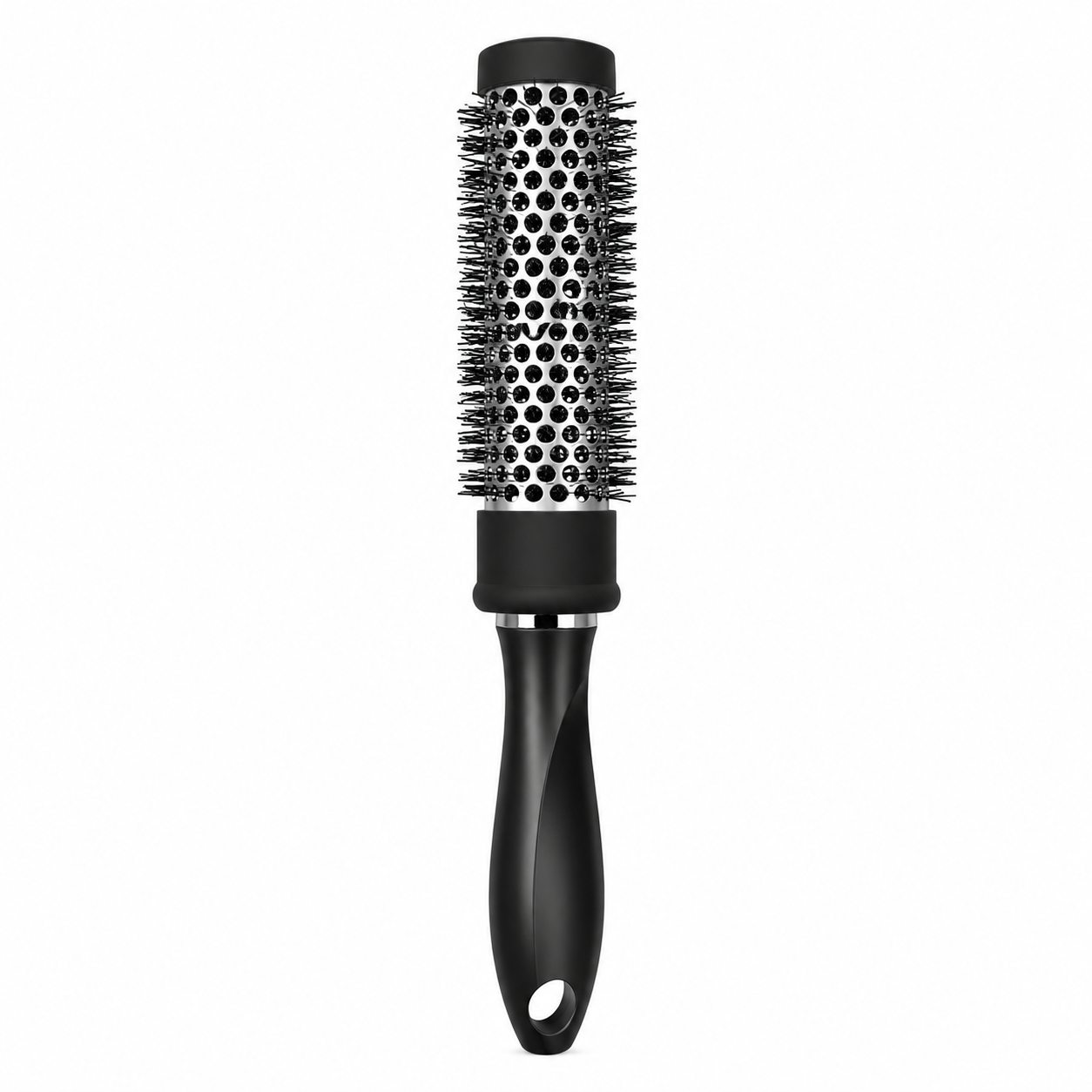 Glamour Studio 29mm Thermal Radial Brush in black with ceramic vented barrel for faster blow drying, adding volume, smoothing and creating curls.