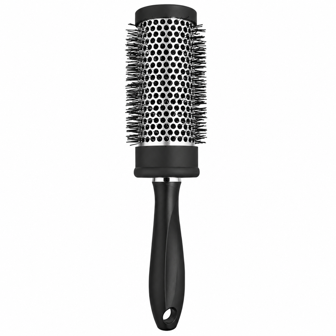 Glamour Studio 48mm Thermal Radial Brush Black – professional blow-dry styling brush for adding volume, curl and smoothness to all hair types.
