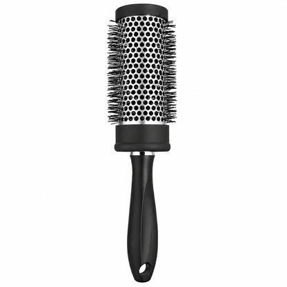 Glamour Studio 48mm Thermal Radial Brush Black – professional blow-dry styling brush for adding volume, curl and smoothness to all hair types.
