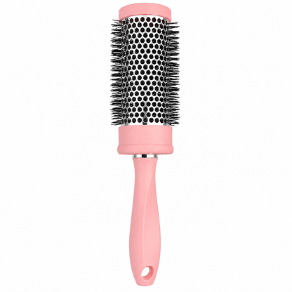 Glamour Studio 48mm Thermal Radial Brush Pink – heat-retaining blow-dry brush for faster drying, adding volume, lift and smooth salon-style finishes.
