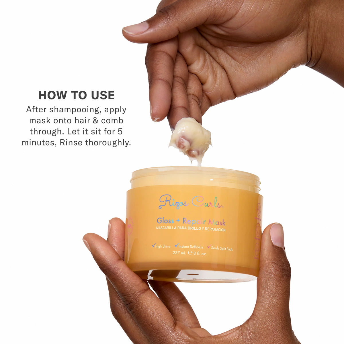 Rizos Curls Gloss + Repair Mask 237ml