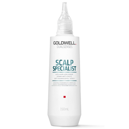 Goldwell Dualsenses Scalp Specialist Anti-Hair Loss Serum 150ml for thinning hair, designed to strengthen roots, improve hair density and reduce hair loss.