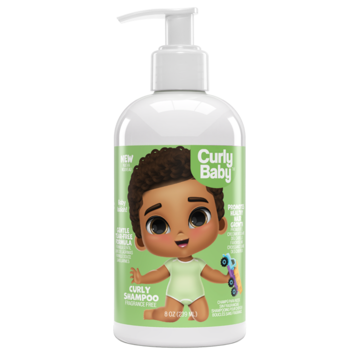 CurlyBaby Fragrance Free Curly Shampoo 8oz / 239ml