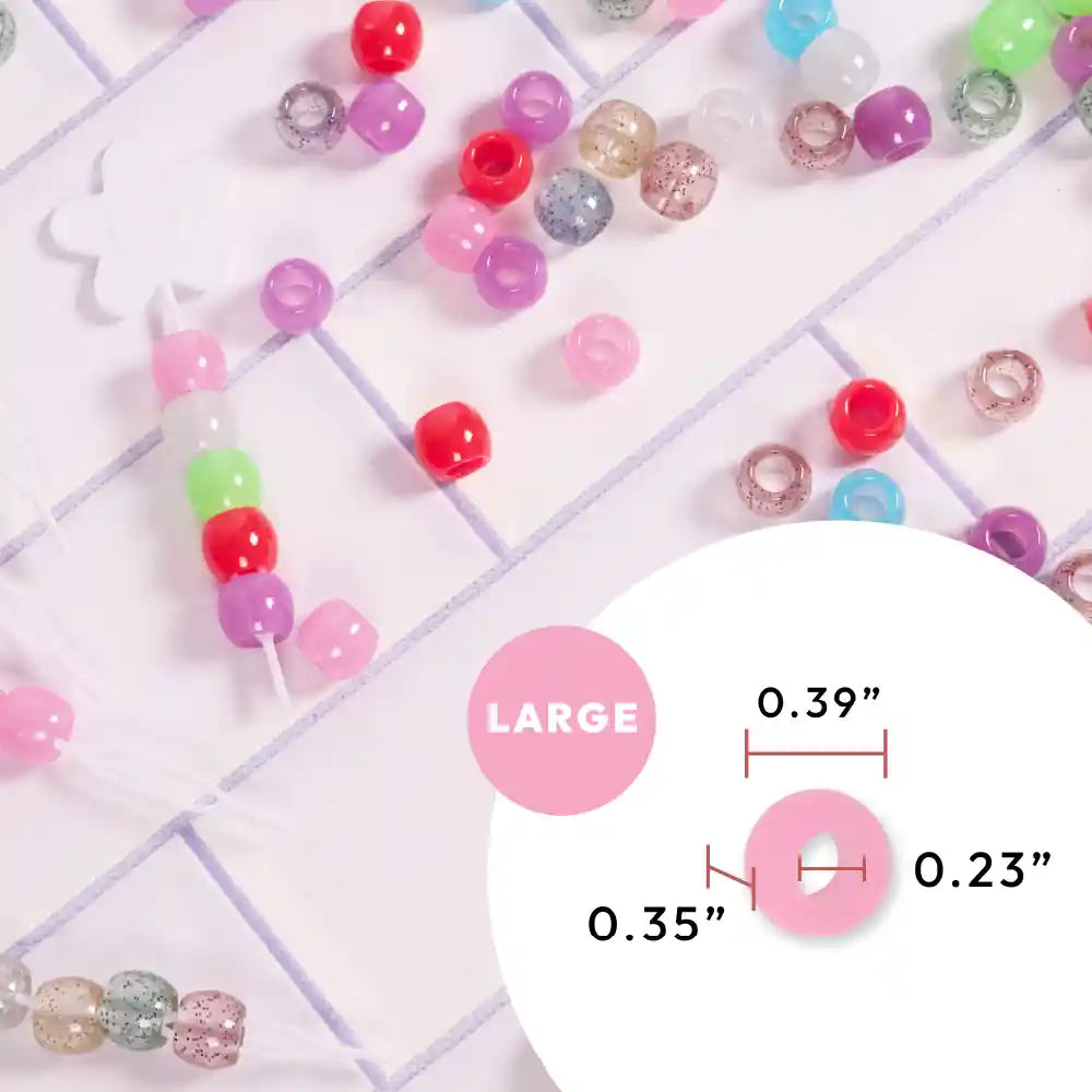 Red By Kiss Glow In The Dark Hair Beads