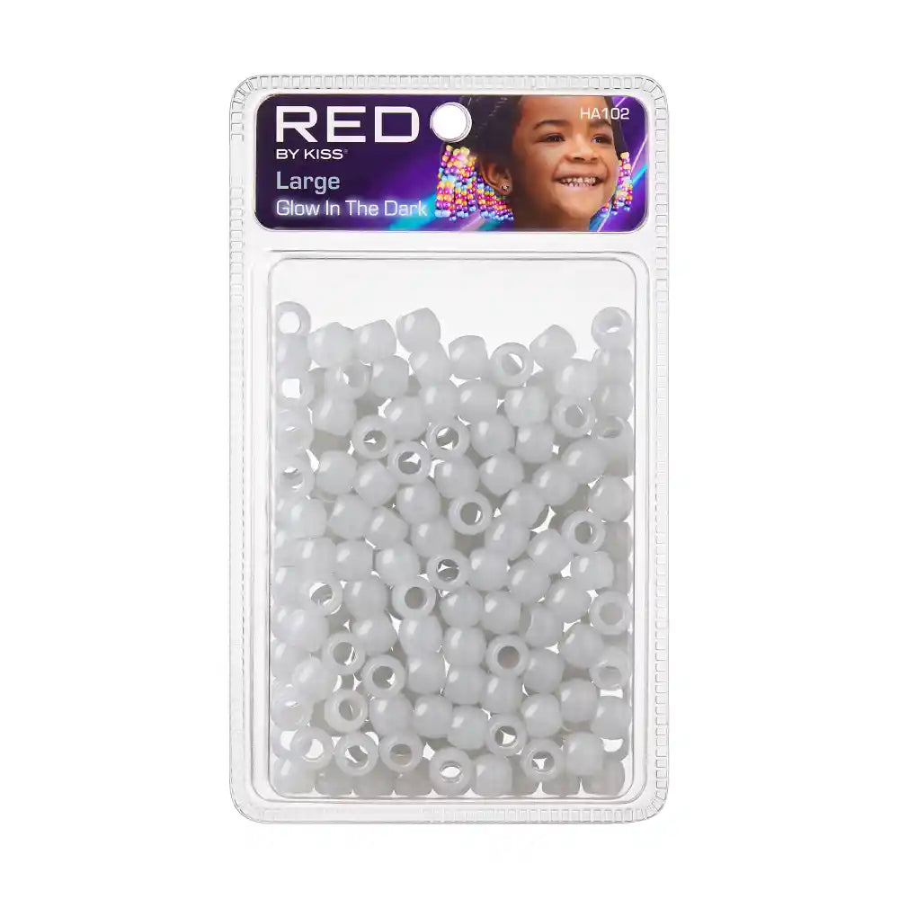 Red By Kiss Glow In The Dark Hair Beads