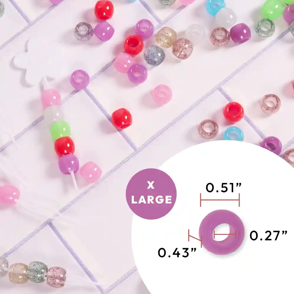 Red By Kiss Glow In The Dark Hair Beads