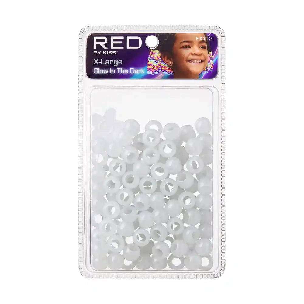 Red By Kiss Glow In The Dark Hair Beads