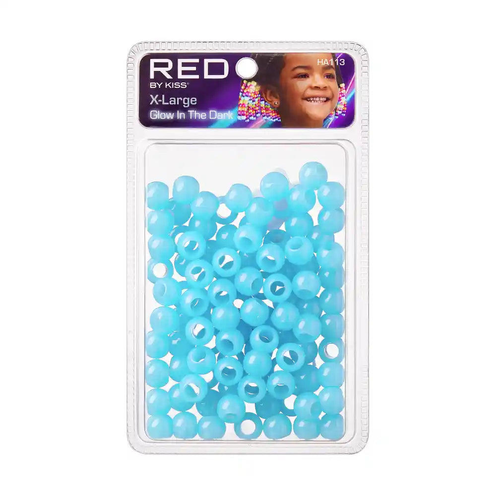 Red By Kiss Glow In The Dark Hair Beads