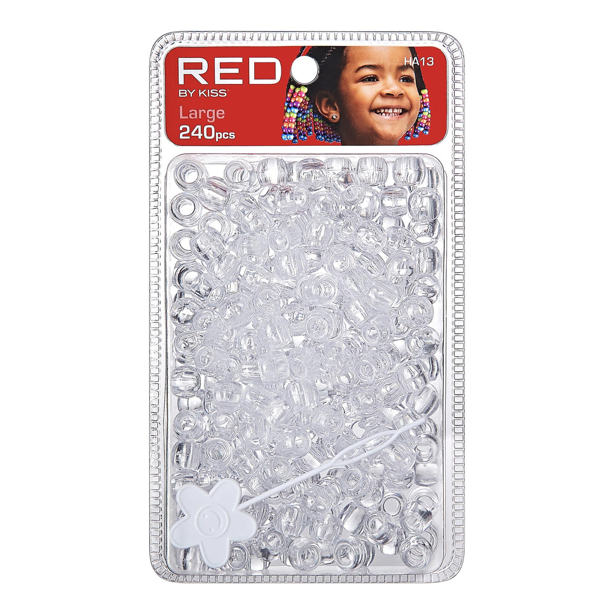 Red By Kiss Large Hair Beads (240pcs)