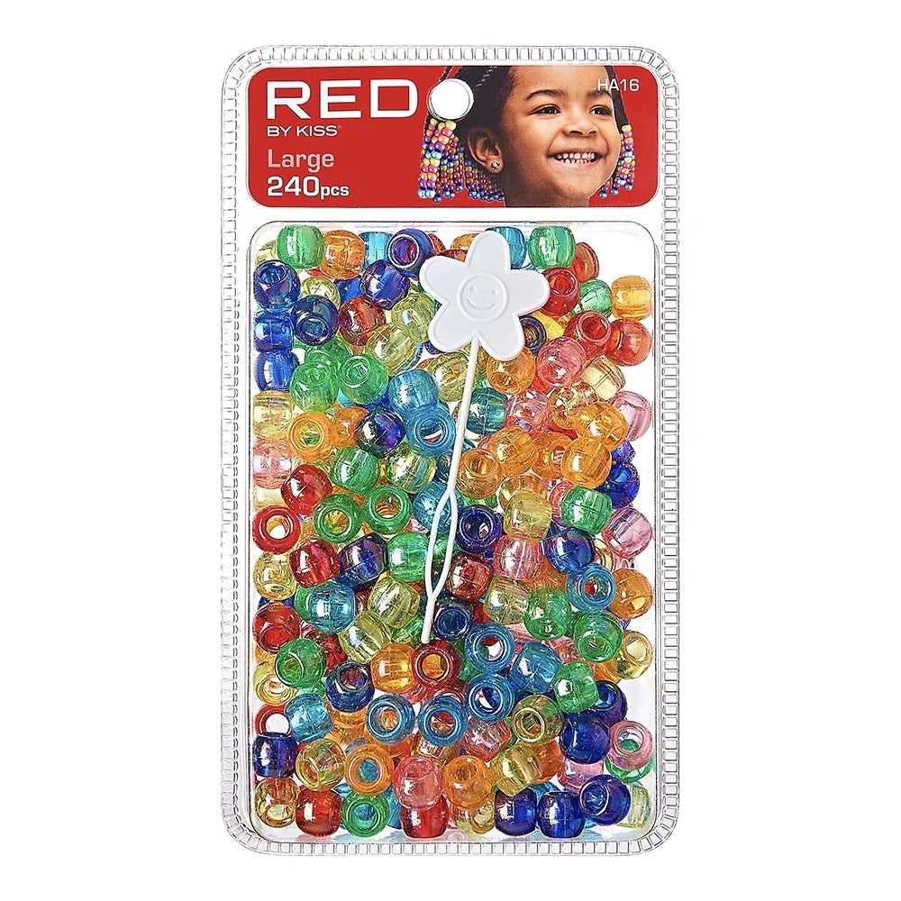 Red By Kiss Large Hair Beads (240pcs)